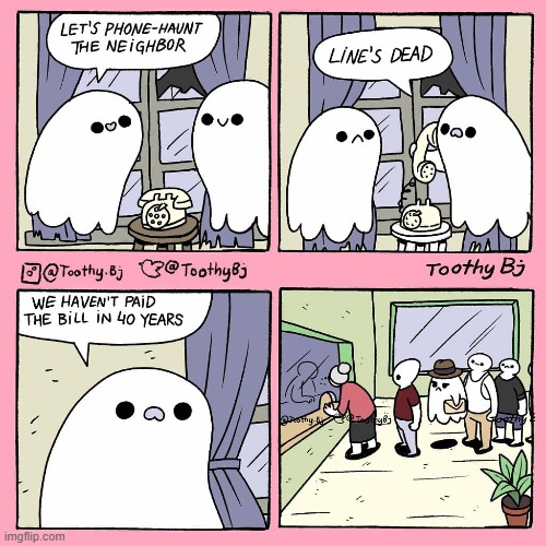 Even ghosts can't escape the IRS | image tagged in comics,unfunny,spooktober | made w/ Imgflip meme maker