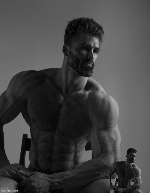 Giga Chad | image tagged in giga chad | made w/ Imgflip meme maker