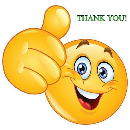 THANK YOU! | image tagged in thumbs up emoji | made w/ Imgflip meme maker