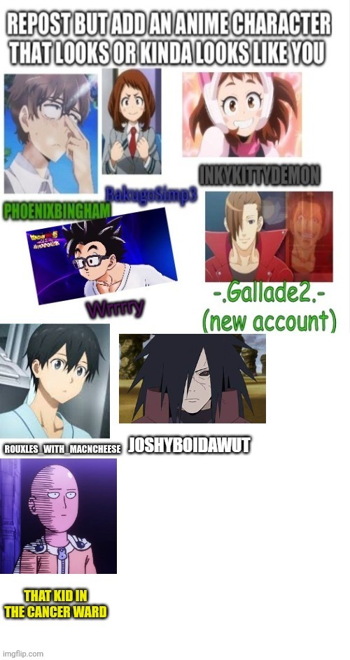 Third submissions is a charm?  I promise it's dark | image tagged in dark humor,anime meme,lookalike,cancer | made w/ Imgflip meme maker