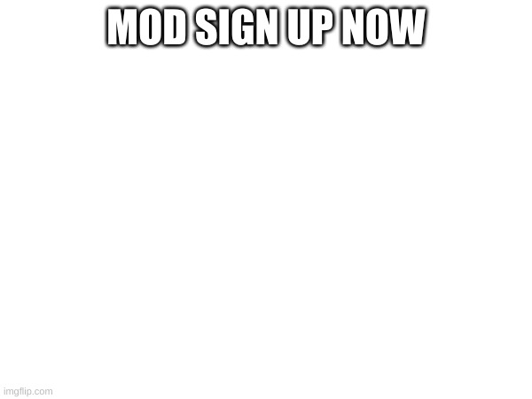 go only the first 11 people get it | MOD SIGN UP NOW | image tagged in forms | made w/ Imgflip meme maker