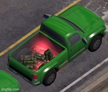 what a safe looking truck, I wonder what's in the back- | made w/ Imgflip meme maker