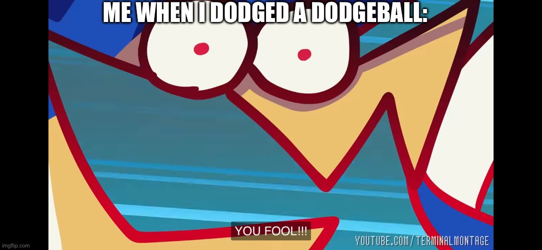 … | ME WHEN I DODGED A DODGEBALL: | image tagged in urshifu r you fool | made w/ Imgflip meme maker
