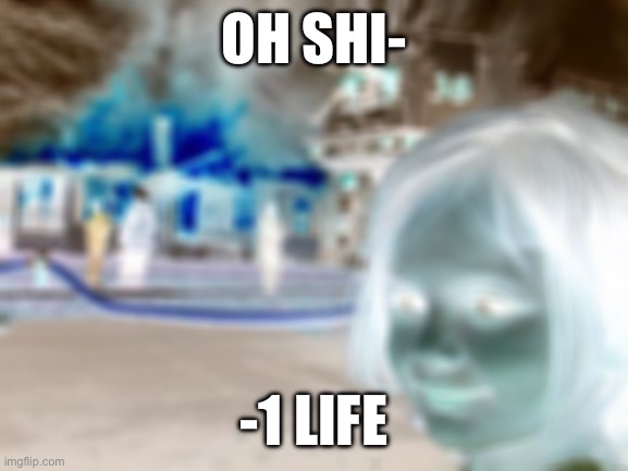 Disaster Girl Meme | OH SHI-; -1 LIFE | image tagged in memes,disaster girl | made w/ Imgflip meme maker