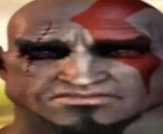 High Quality sad kratos Blank Meme Template