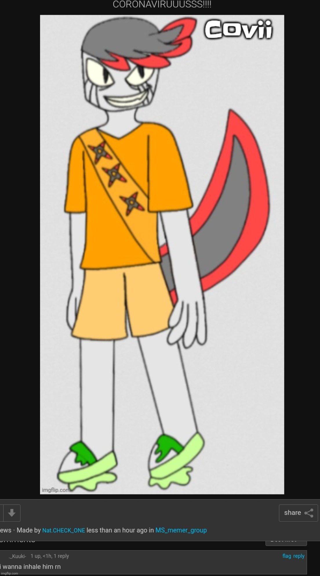 Dear lord please do not let the internet do what has been done to the character he is based on to him. | made w/ Imgflip meme maker