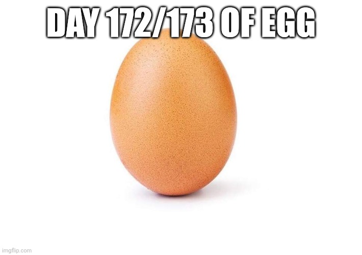 Egg i forgor yesterday | DAY 172/173 OF EGG | image tagged in eggbert,eggs,egg | made w/ Imgflip meme maker