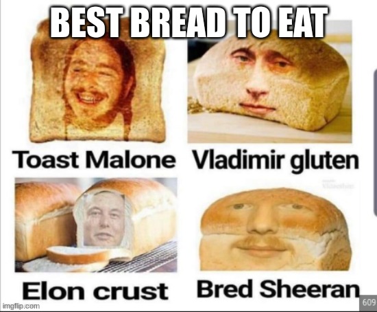 BEST BREAD | BEST BREAD TO EAT | image tagged in bread,funny,fun,goofy ahh,why | made w/ Imgflip meme maker