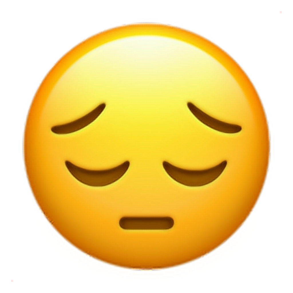 High Quality emoji triste Blank Meme Template