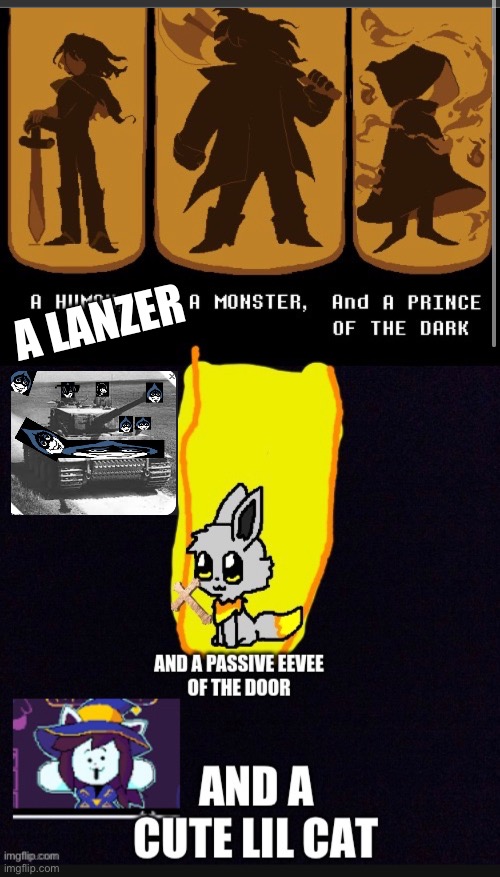 Repost this | A LANZER | image tagged in deltarune | made w/ Imgflip meme maker