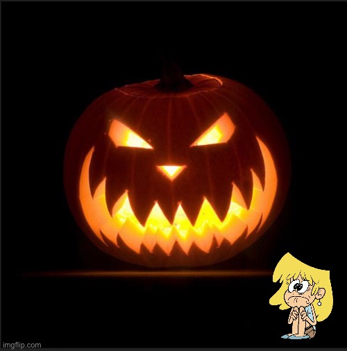 Lori Loud is scared of Halloween | image tagged in halloween,the loud house,nickelodeon,girl,spooky,october | made w/ Imgflip meme maker