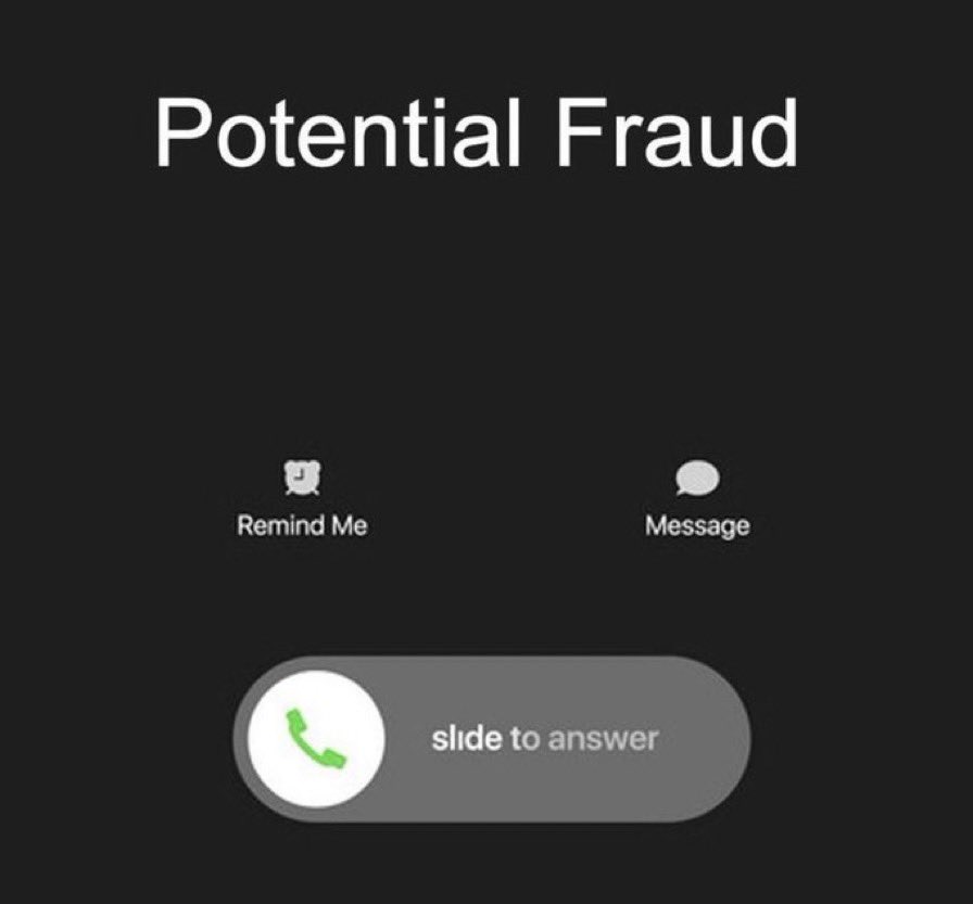 High Quality Potential Fraud Call Blank Meme Template