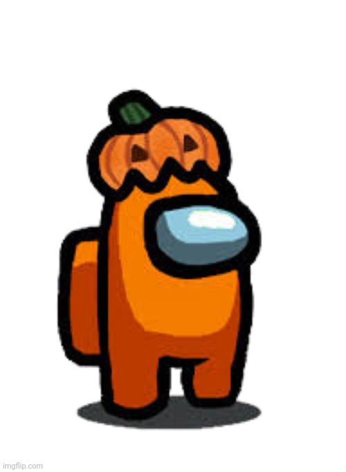 orange crewmate with pumpkin hat | image tagged in orange crewmate with pumpkin hat | made w/ Imgflip meme maker