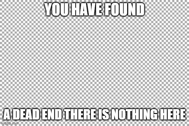 dead end | YOU HAVE FOUND; A DEAD END THERE IS NOTHING HERE | image tagged in free,dead end | made w/ Imgflip meme maker