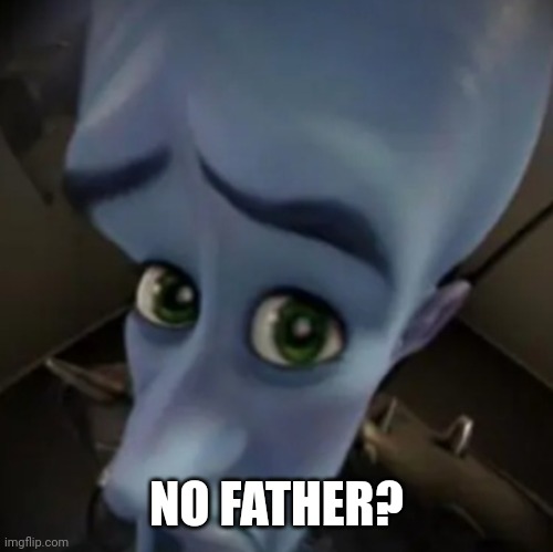 No father? | NO FATHER? | image tagged in no father | made w/ Imgflip meme maker
