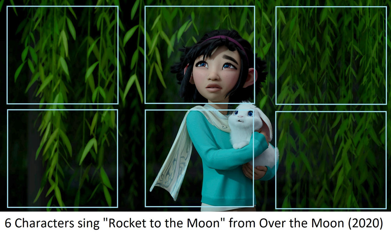 Rocket To The Moon From Over The Moon Blank Meme Template