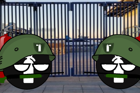 High Quality AMT Guard Gate Blank Meme Template