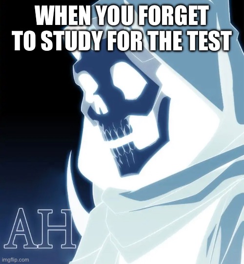 S t u d y | WHEN YOU FORGET TO STUDY FOR THE TEST | image tagged in gifs,relatable,relatable memes,funny,funny memes,anime | made w/ Imgflip meme maker
