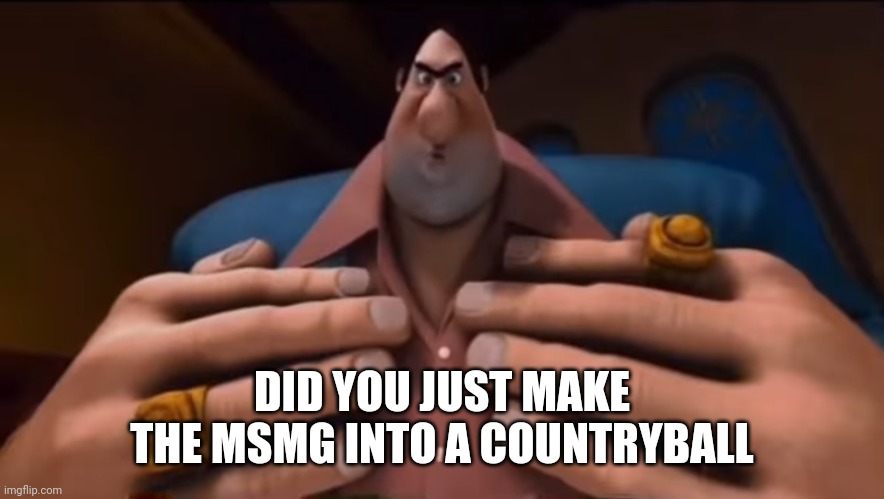Do i amuse you? | DID YOU JUST MAKE THE MSMG INTO A COUNTRYBALL | image tagged in do i amuse you | made w/ Imgflip meme maker