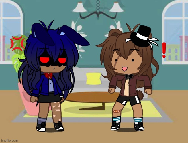 Oh look, I gave her a friend | 💢; ❗️ | made w/ Imgflip meme maker
