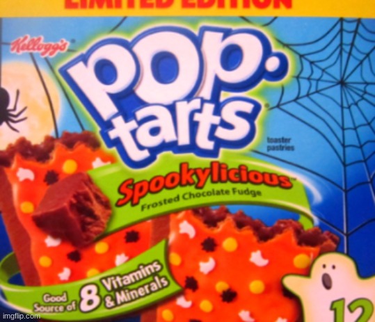 Spooky poptarts | image tagged in poptart | made w/ Imgflip meme maker