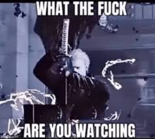Vergil What The F**k Are You Watching | image tagged in vergil what the f k are you watching | made w/ Imgflip meme maker