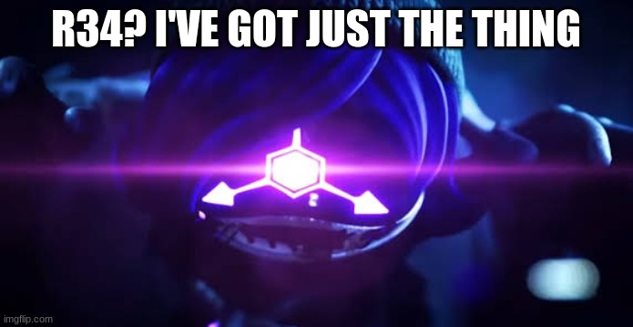 Zombie Drone Uzi | R34? I'VE GOT JUST THE THING | image tagged in zombie drone uzi | made w/ Imgflip meme maker