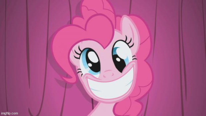 h | image tagged in pinkie pie | made w/ Imgflip meme maker