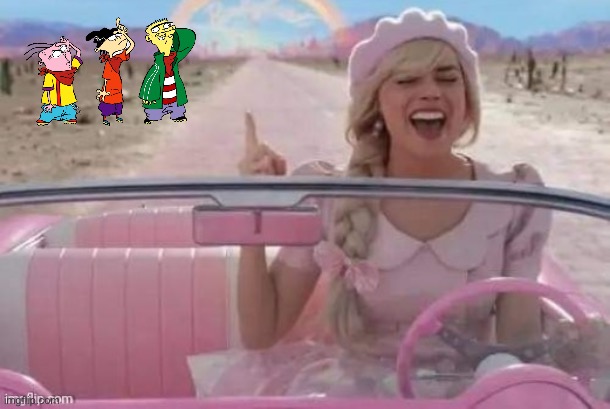 Ed Edd n Eddy find Barbie | image tagged in barbie's big drive,ed edd n eddy,cartoon network,girl,funny,cartoon | made w/ Imgflip meme maker