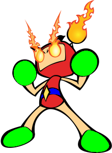 Classic Red Bomber in Super Bomberman R Style 4 (SBR) Meme Template