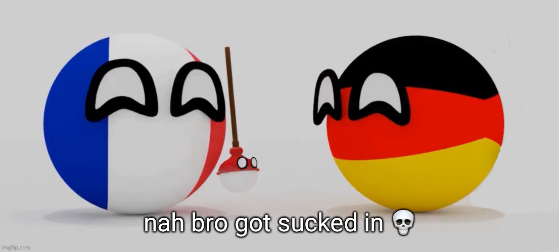 What the actual Fuck France and Germany | nah bro got sucked in 💀 | image tagged in bro roasted poland | made w/ Imgflip meme maker