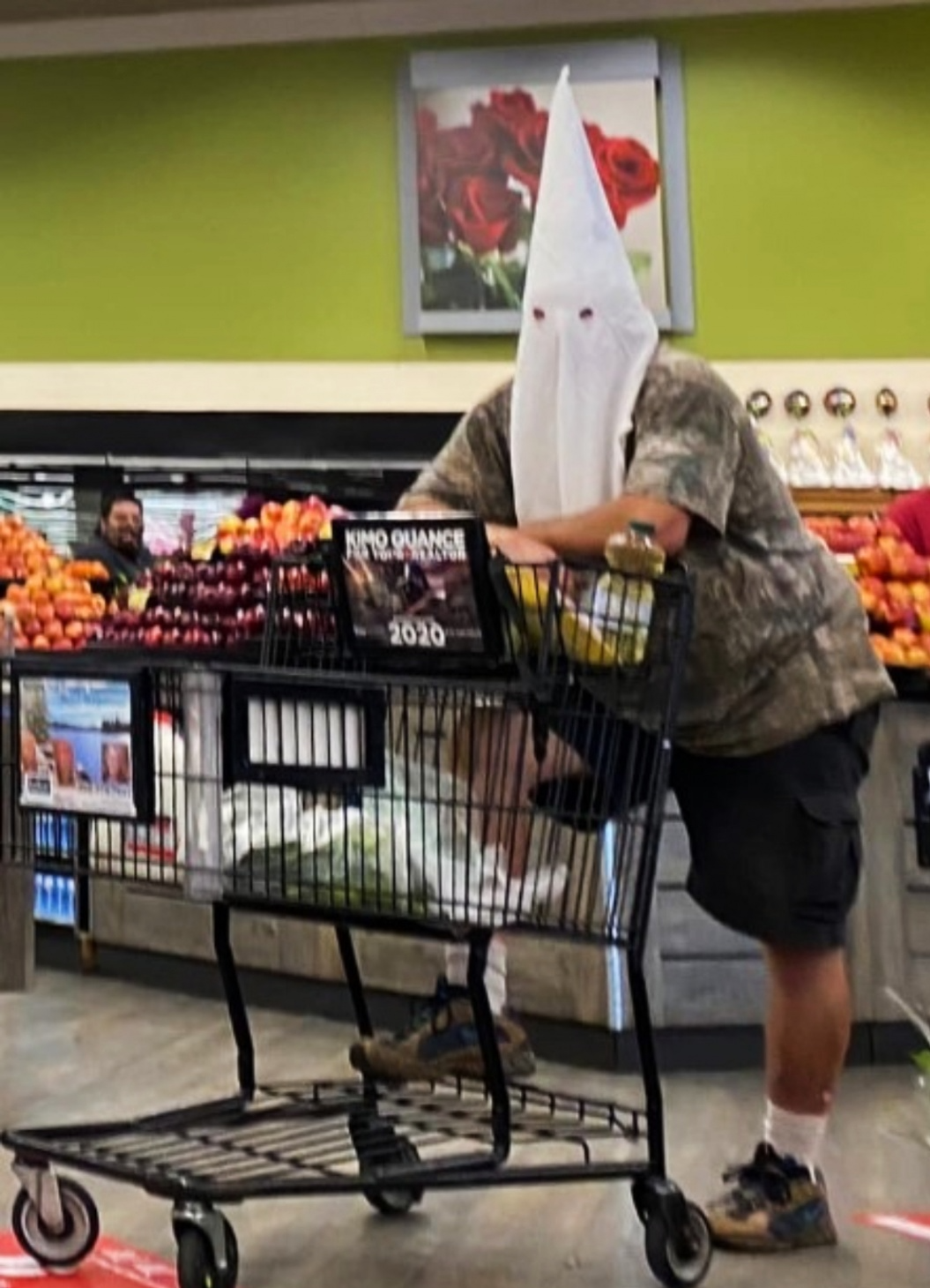 High Quality KKK hood Trumper MAGAt Republican grocery store JPP Blank Meme Template