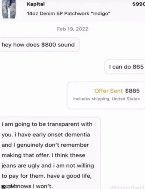 you know who else has dementia? | made w/ Imgflip meme maker