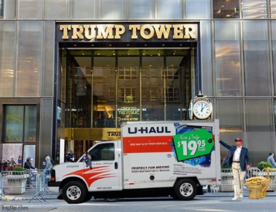 Theft at Trump Tower in broad daylight | image tagged in donald trump,golden toilet,court ordered trump tower taken,maga,fraud,trump's best friend | made w/ Imgflip meme maker