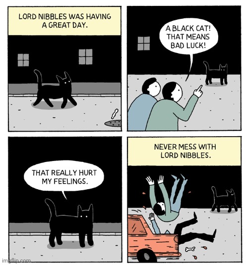 Lord Nibbles | image tagged in lord,cats,cat,comics,comics/cartoons,black cat | made w/ Imgflip meme maker