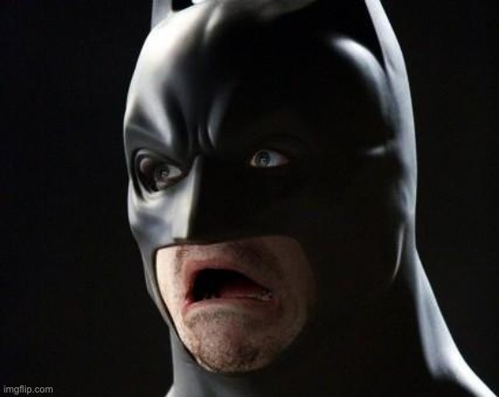 shocked batman | image tagged in shocked batman | made w/ Imgflip meme maker