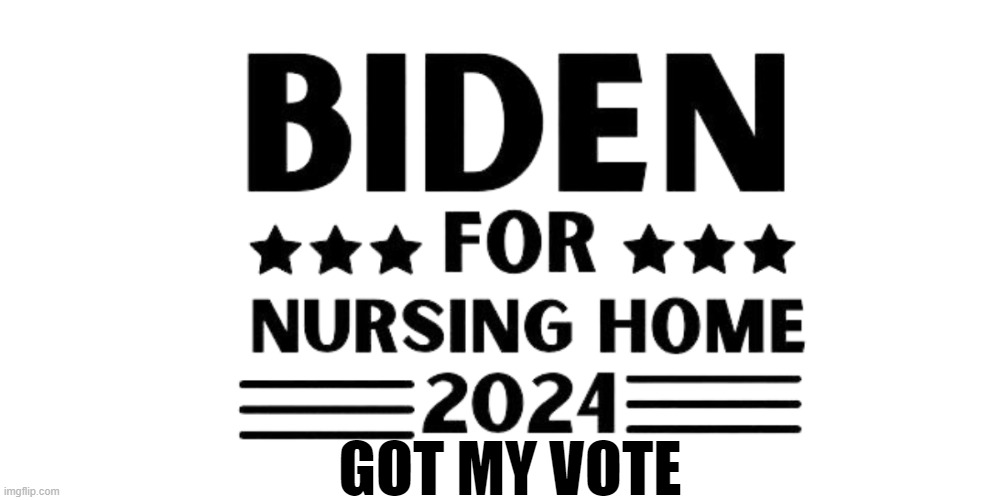 2024 | GOT MY VOTE | image tagged in 2024,election,donald trump,trump,joe biden,biden | made w/ Imgflip meme maker