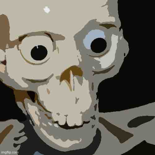 Scared spookieton | image tagged in scared spookieton | made w/ Imgflip meme maker