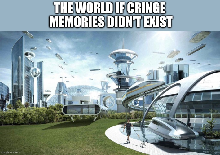 Bruh why | THE WORLD IF CRINGE
 MEMORIES DIDN'T EXIST | image tagged in the future world if | made w/ Imgflip meme maker