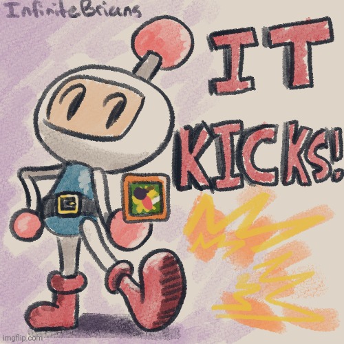 Boots that make you kick bombs good (Art by infinitebrians) | made w/ Imgflip meme maker