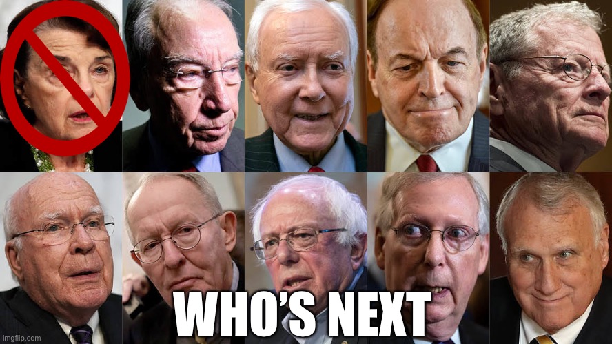 Place your bets | WHO’S NEXT | image tagged in memes,senate,senators | made w/ Imgflip meme maker
