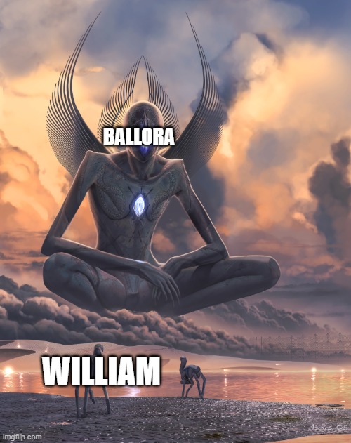 Huge creature HQ | BALLORA WILLIAM | image tagged in huge creature hq | made w/ Imgflip meme maker