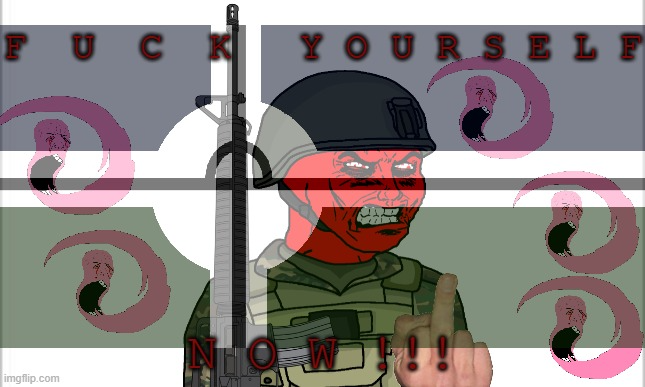 Wojak Eroican Soldier Tells You to BTFU/FYS/GFF Blank Meme Template