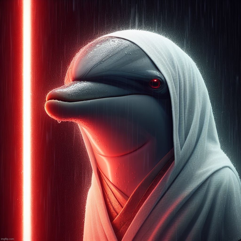 Darth dolphin | made w/ Imgflip meme maker