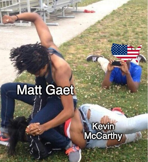 this will be fun | Matt Gaet; Kevin McCarthy | image tagged in guy recording a fight | made w/ Imgflip meme maker