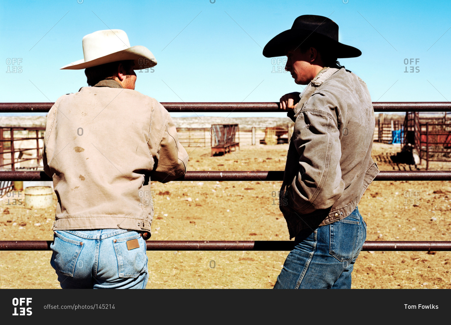 Two cowboys talking Blank Meme Template