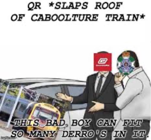 Deros on the train | image tagged in train,dero | made w/ Imgflip meme maker