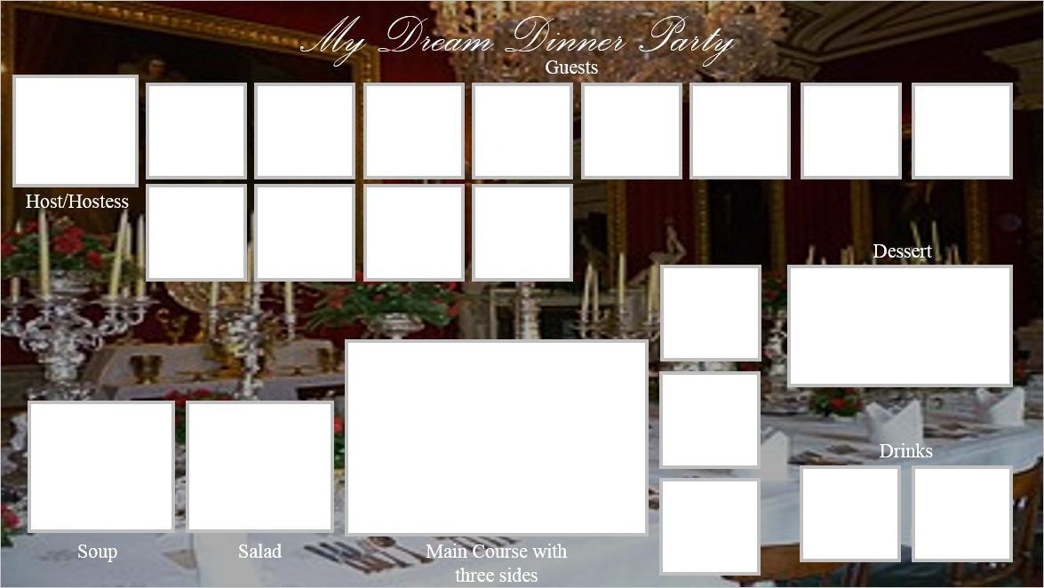 Dream Dinner Party Blank Meme Template