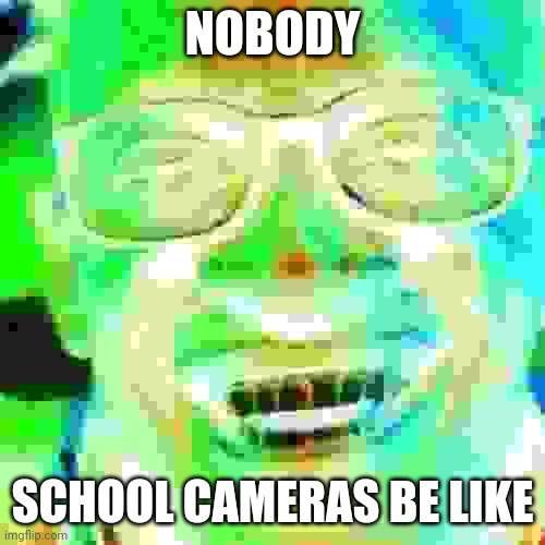 School cams be like | NOBODY; SCHOOL CAMERAS BE LIKE | image tagged in memes,school | made w/ Imgflip meme maker