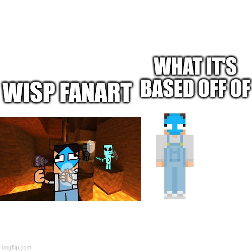 So yeah i Made that fanart | WHAT IT'S BASED OFF OF; WISP FANART | made w/ Imgflip meme maker